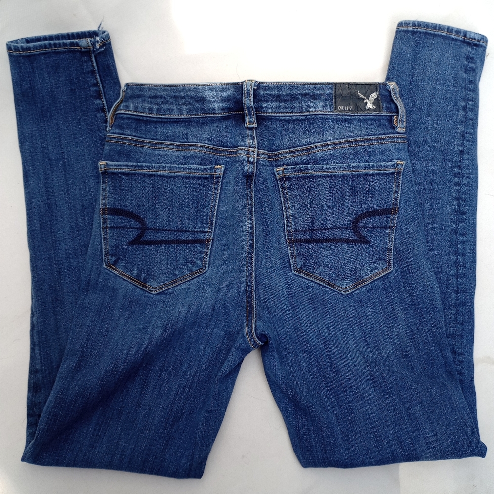 American Eagle Blue Jeggings Classic Fit